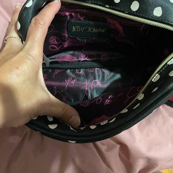 Betsy Johnson Polka-Dot with Hot Pink Bow NWOT - Picture 9 of 13